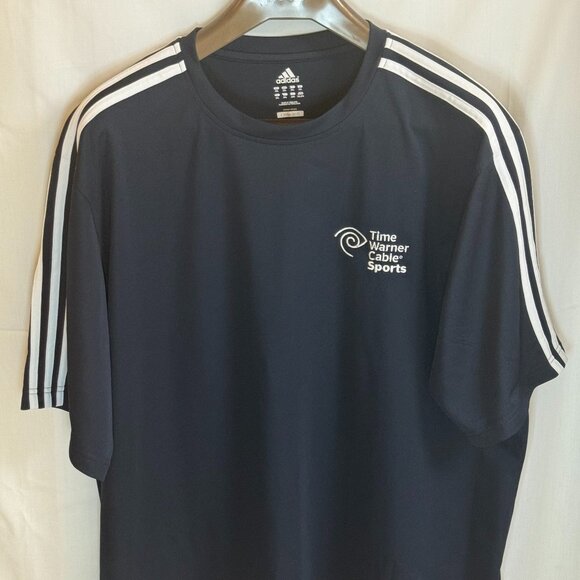 Adidas Clima365 Climalite Men's Crew Neck Short Sleeve T-Shirt - Navy - 2XL-New - Picture 1 of 7